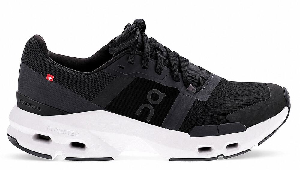 On Cloud Cloudpulse Running Women 8 Black White CloudTec Shoes Athletic Sneakers